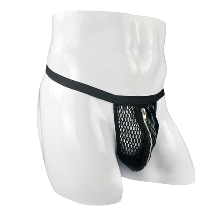 Mens Zip Up Thong