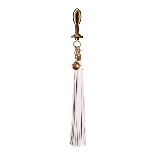Pod-shaped Metal Handle Anus Whip