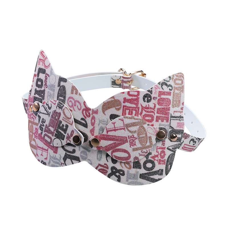 pink cat ears eye mask