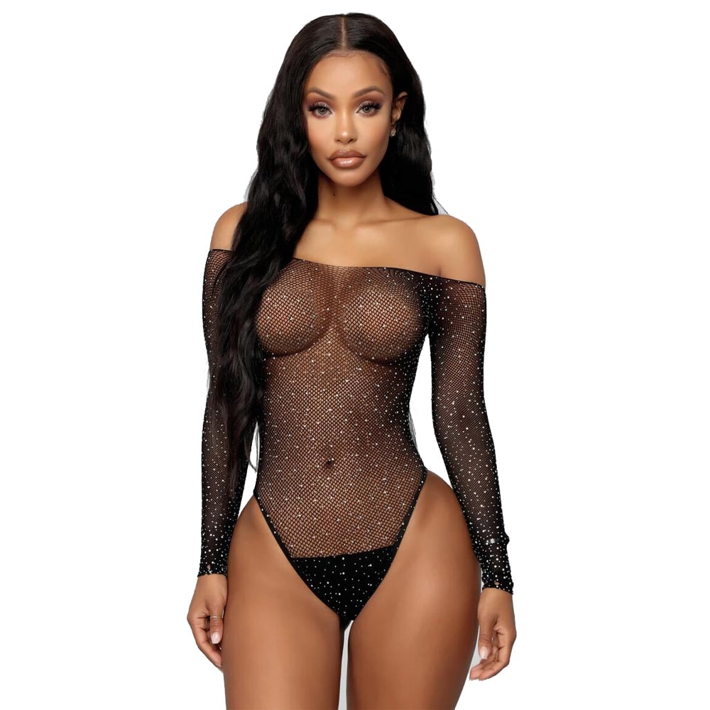 Diamond See Through Bodystocking