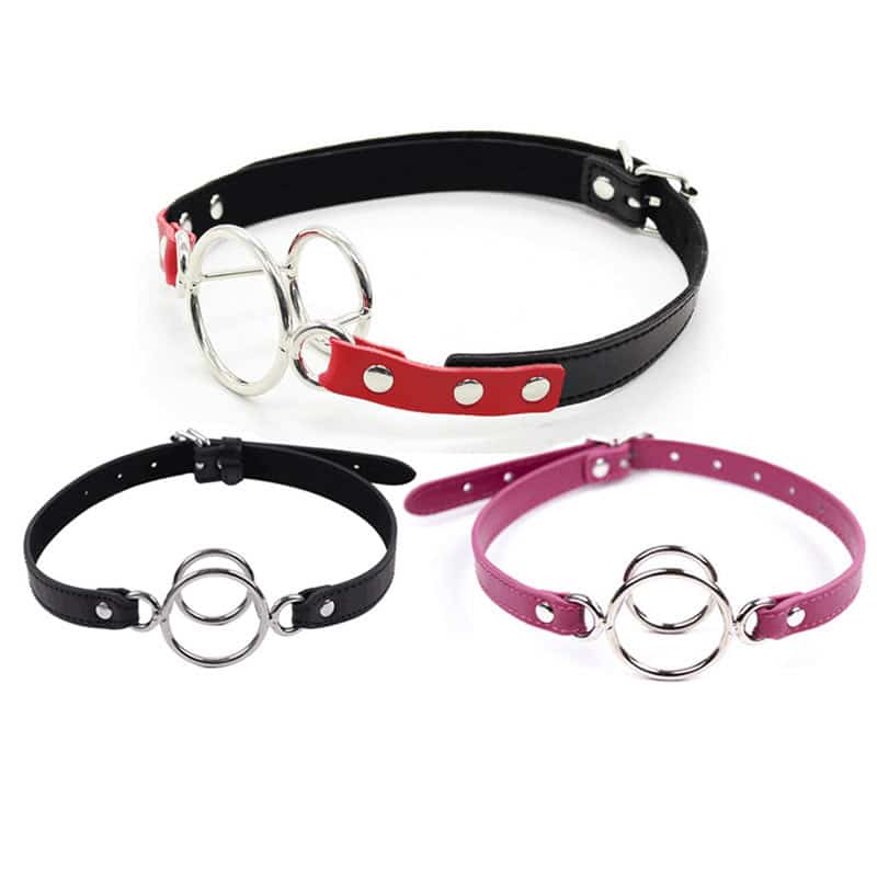 Double-Layer Metal Open Mouth Ring Gag DH-ltao1014489088