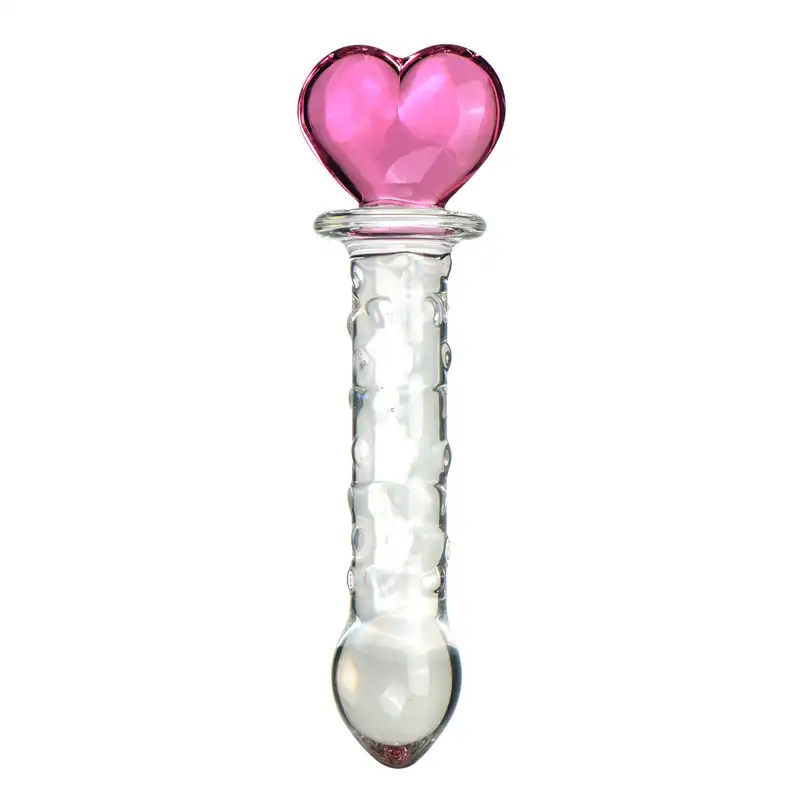 Thread Glass Heart Butt Plug