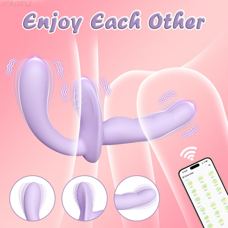 APP Strapless Strap-On G-Spot Dildo Vibrator