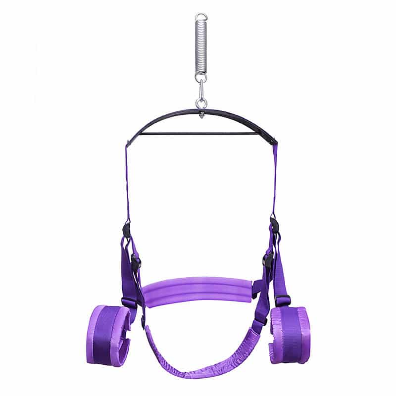 Nylon Webbing and Metal Hook Seat-Style Sex Swing with Metal Hooks ZX-YD-8022