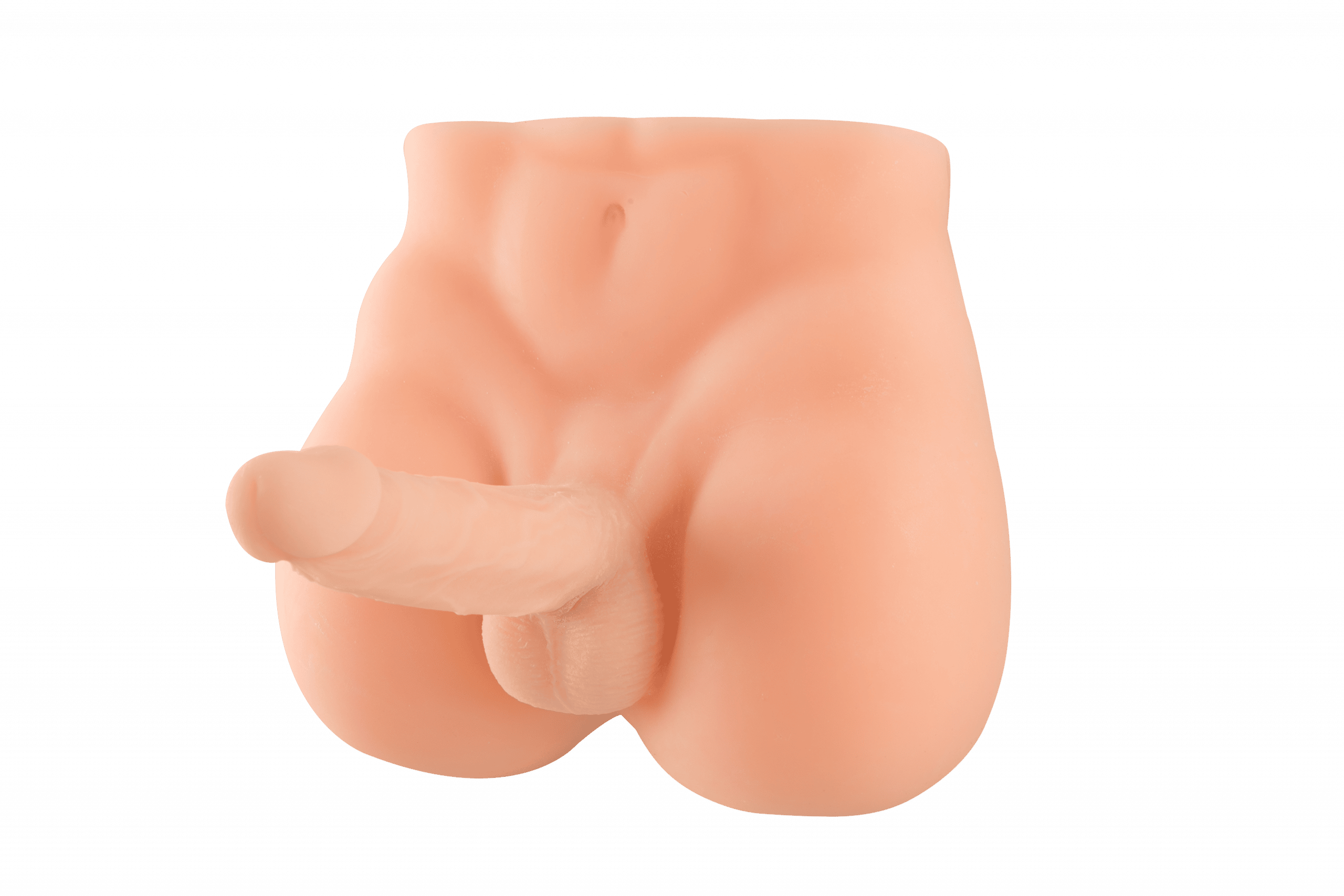Realistic dildo with male torso