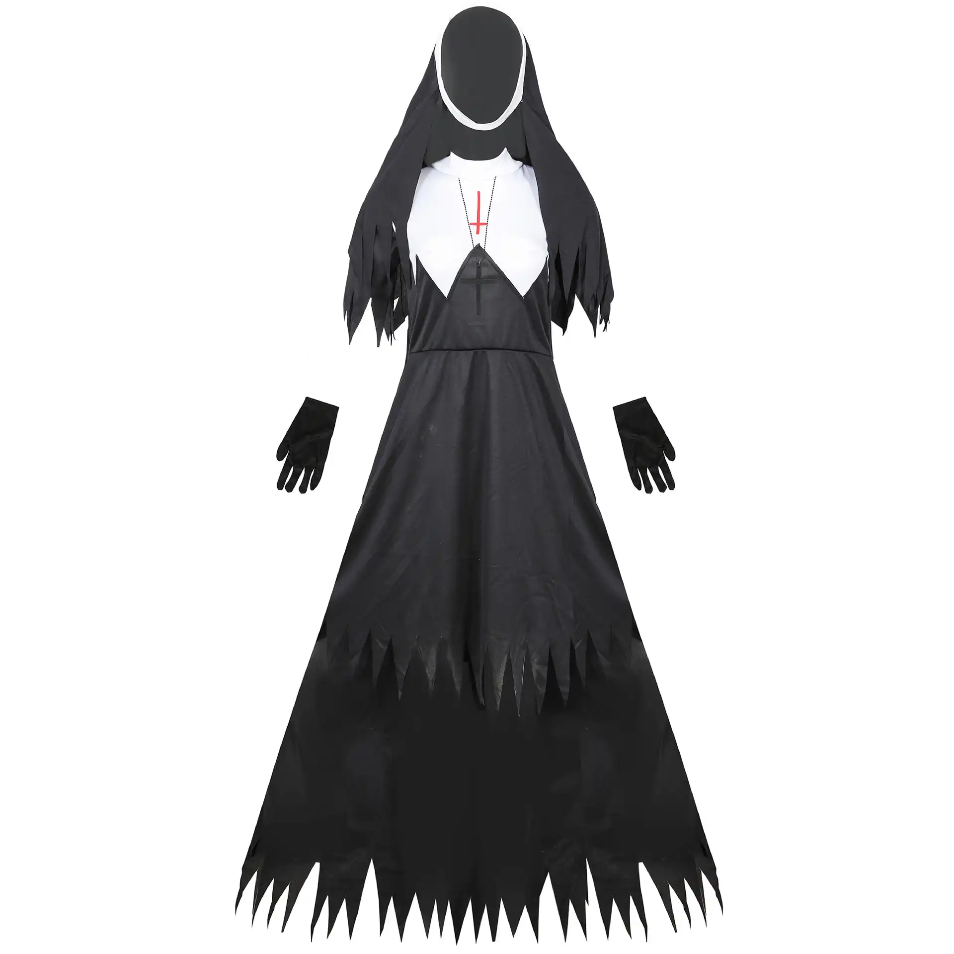 Sexy gothic nun Halloween costume