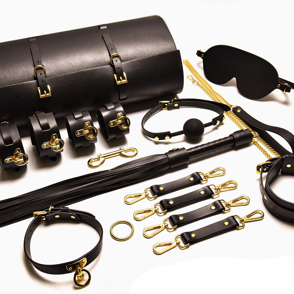 Deluxe Leather Bondage set