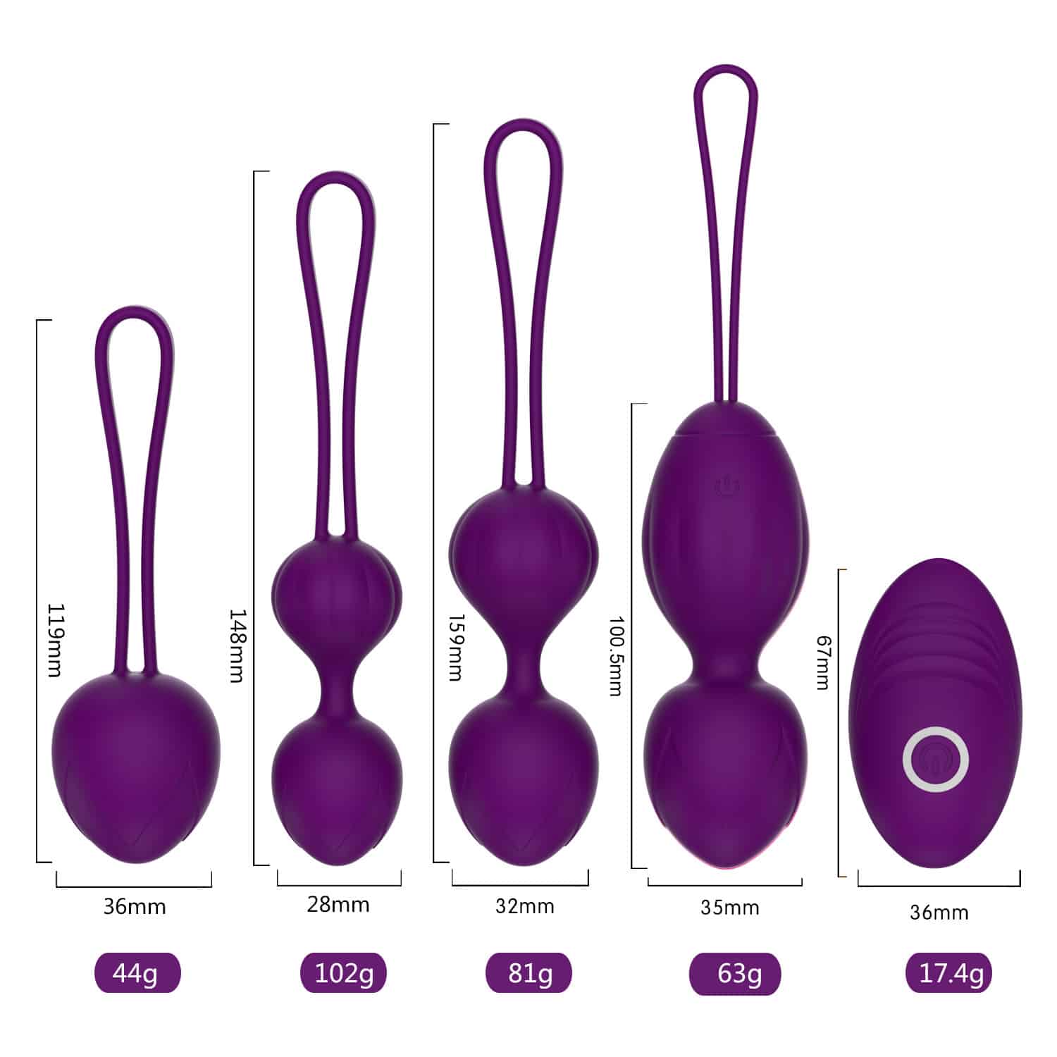 Vibrating Ben Wa Balls Kit