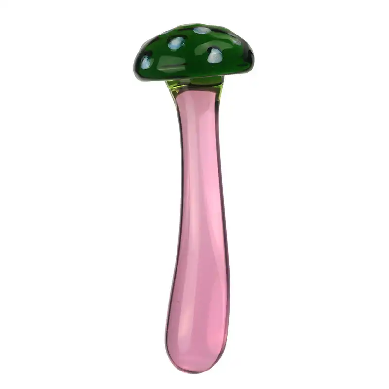 Mushroom Glass Butt Plug