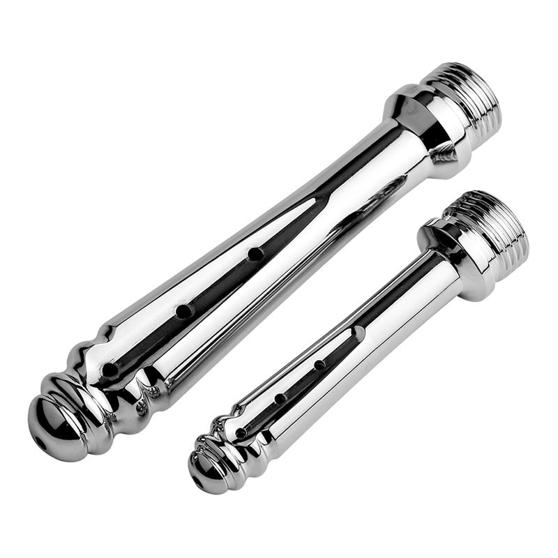Stainless steel douch tip for anal and vaginal