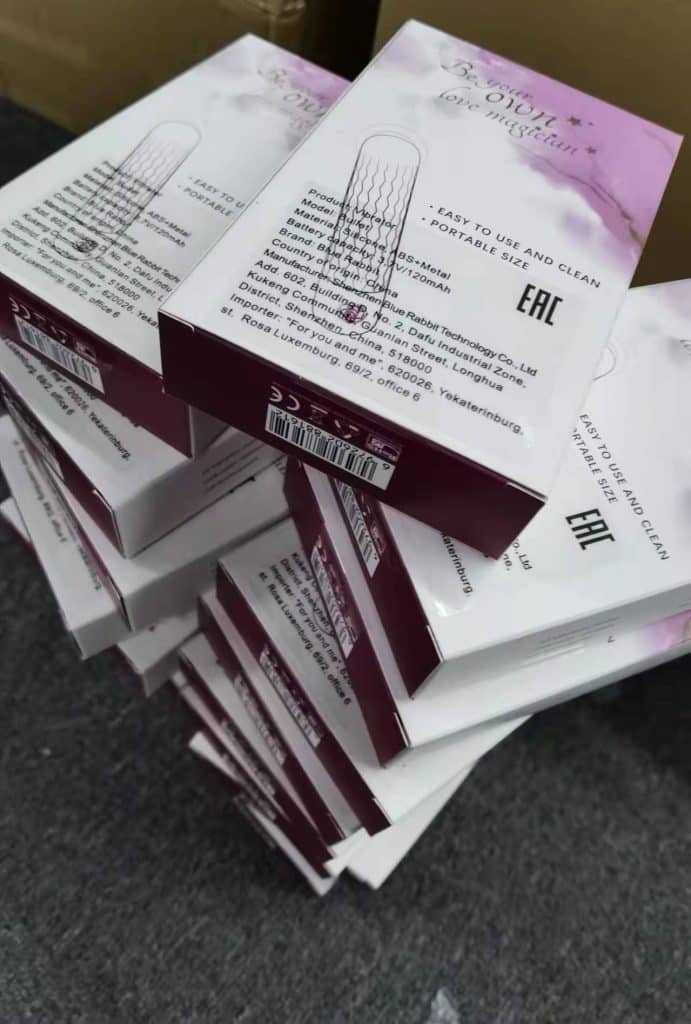EAC sticker sex toy