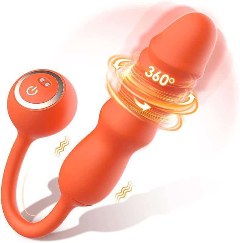 Thrusting dildo virbator