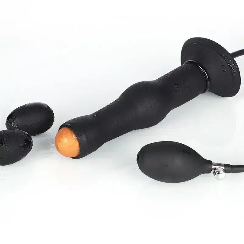 Black silicone ovipositor with airbag