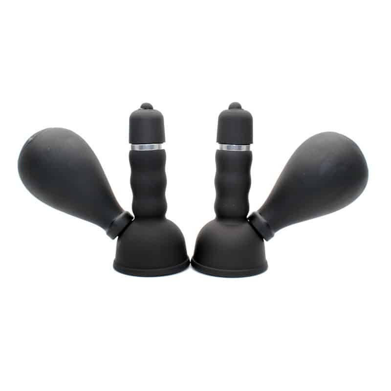 Black vibrating pussy suction cup