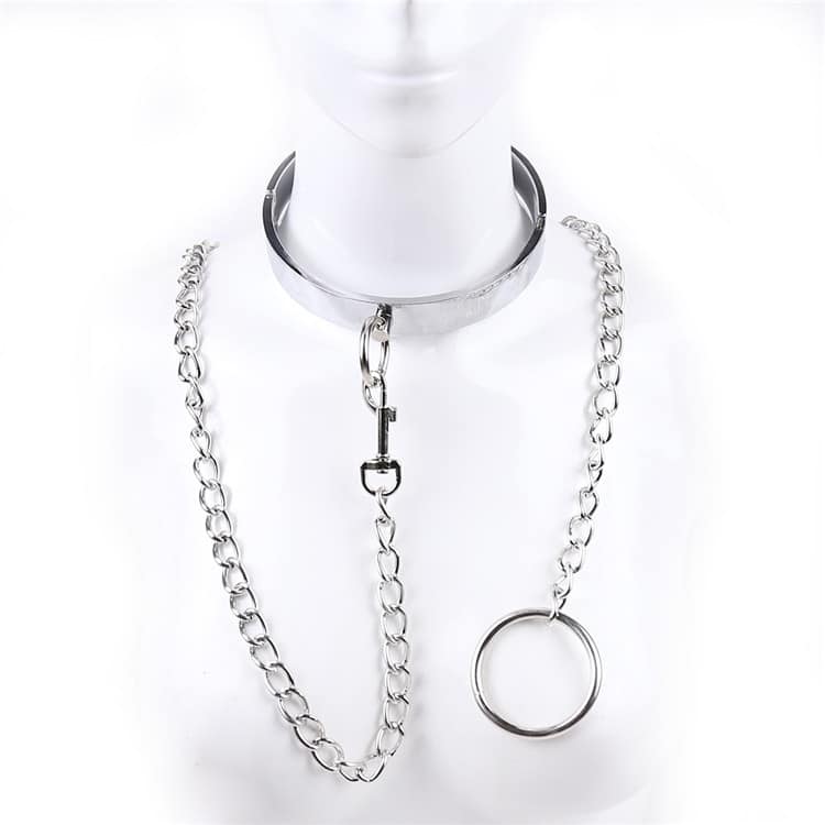Metal Chain Collar with Leash
