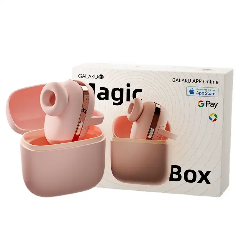 Pink smart remote control nipple sucking vibrator