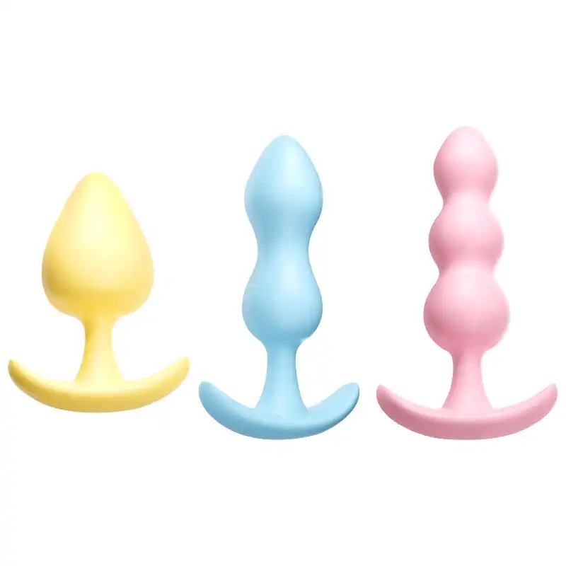 Multi-color beginner butt plug set