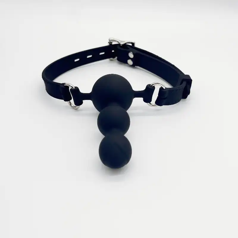 Ball gag dildo