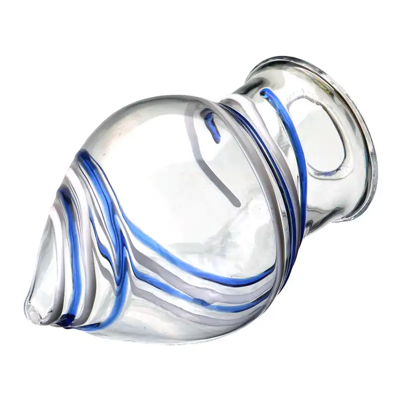 Pattern Large Glass Butt Plug