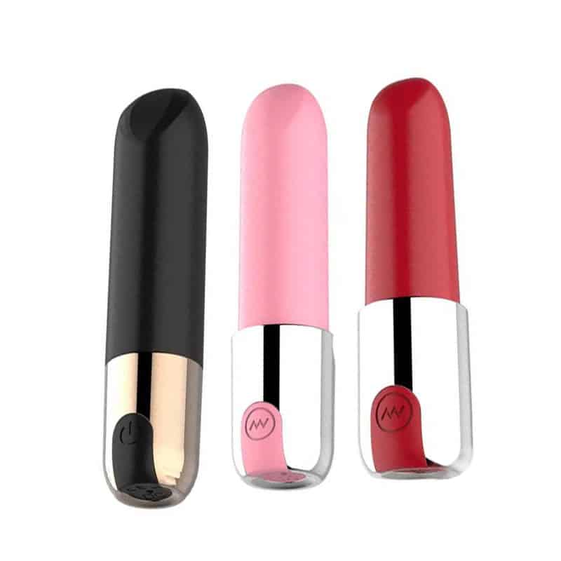 Three color options lipstick vibrator