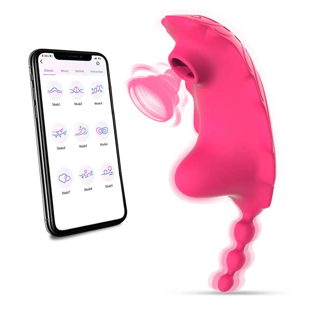 APP control Panty clit sucker with pussy massager