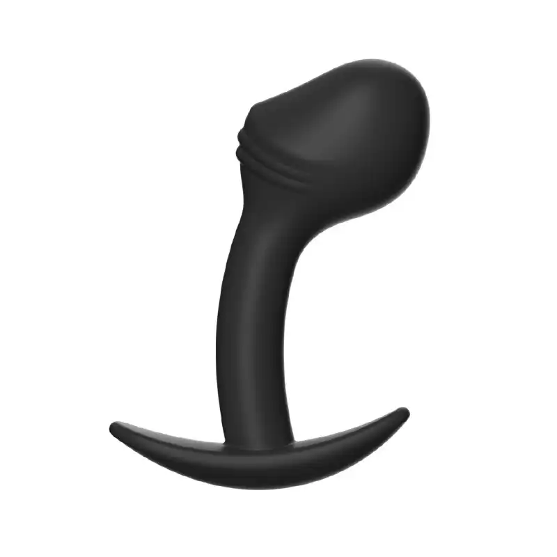 Black big-head butt plug