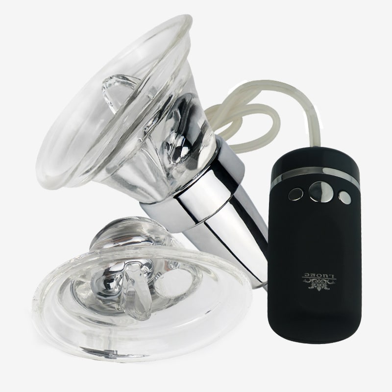 Tongue licking electric clit pumps