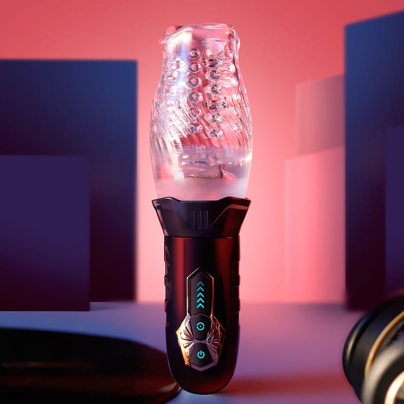 Self-rotating masturbator toy for male