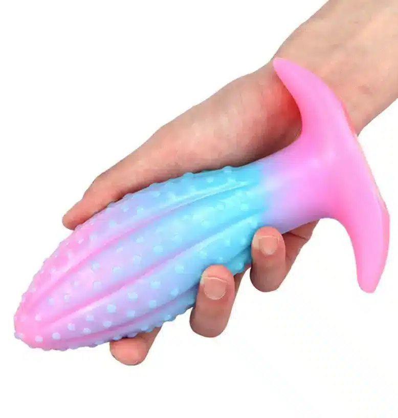 Cactus appearance glow-in-the-dark butt plug