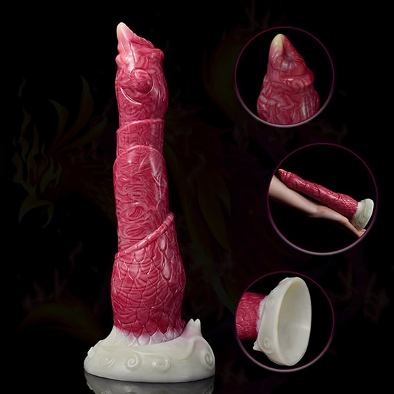 A long red dildo