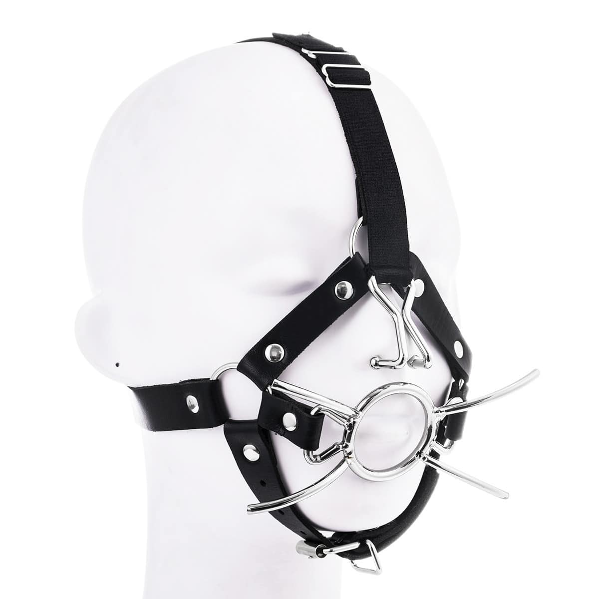 Mouth Hook Nose Hook Head Harness Mouth Spreader Metal Gag Mouth Extreme SM Mouth Gag