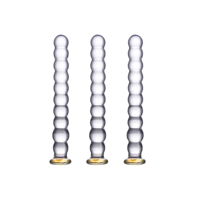 Long Glass Anus Play Bead