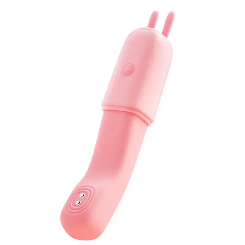 Pink rabbit ear electric shock vibrator