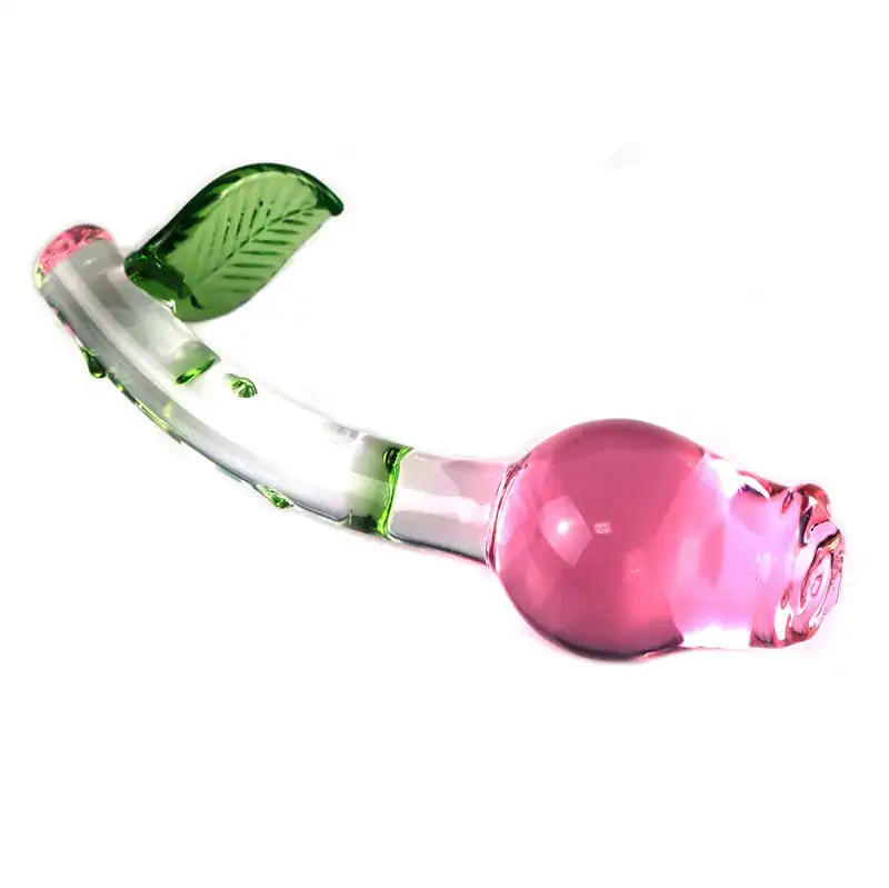 Glass Rose Butt Plug