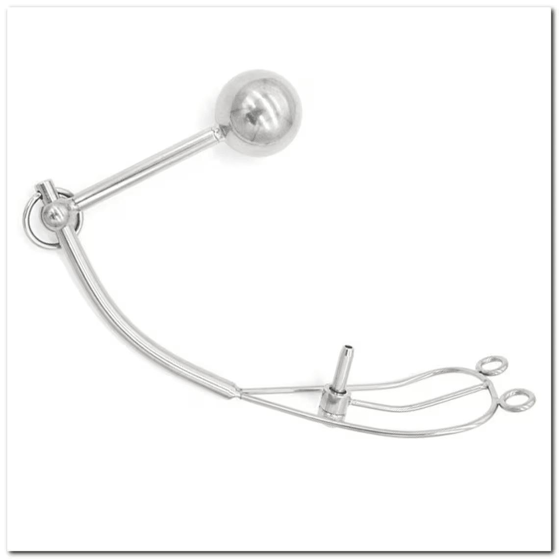 Metal female urethral tube anal plugs chastity lock pants