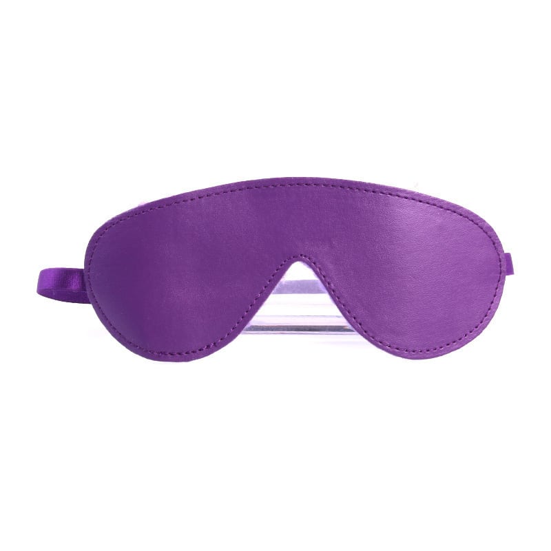 Purple leather eye mask
