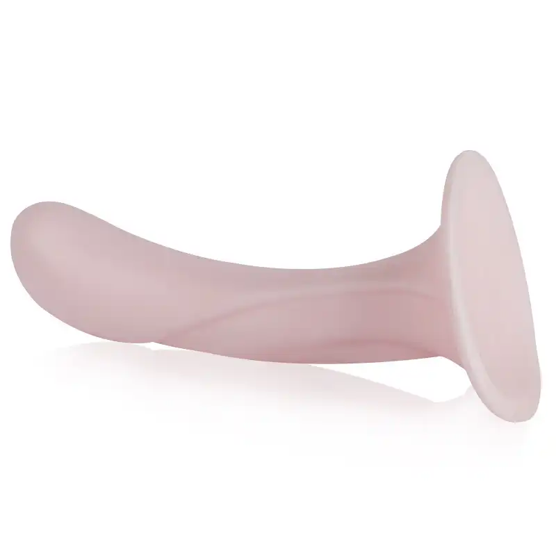 Pink silicone suction cup dildo