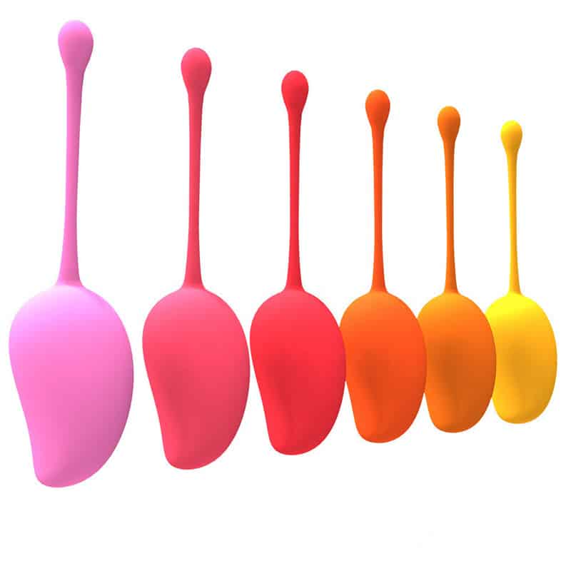 Kegel Ball for Women Vaginal Weight Set of 6 Premium Silicone Ben Wa Balls