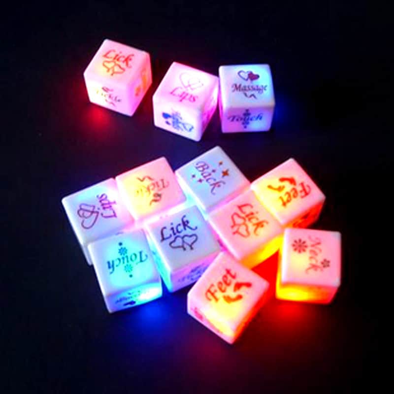 Glow in dark bedroom dice