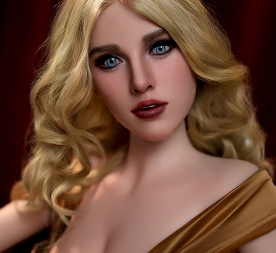 A blonde sex doll