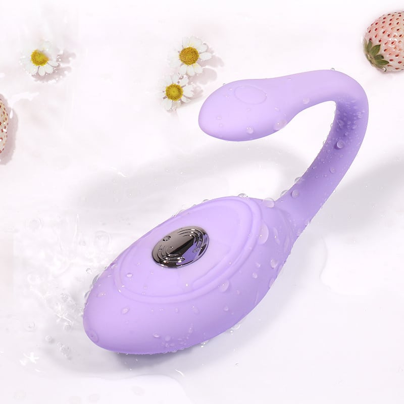 A lavender color electric shock egg vibrator
