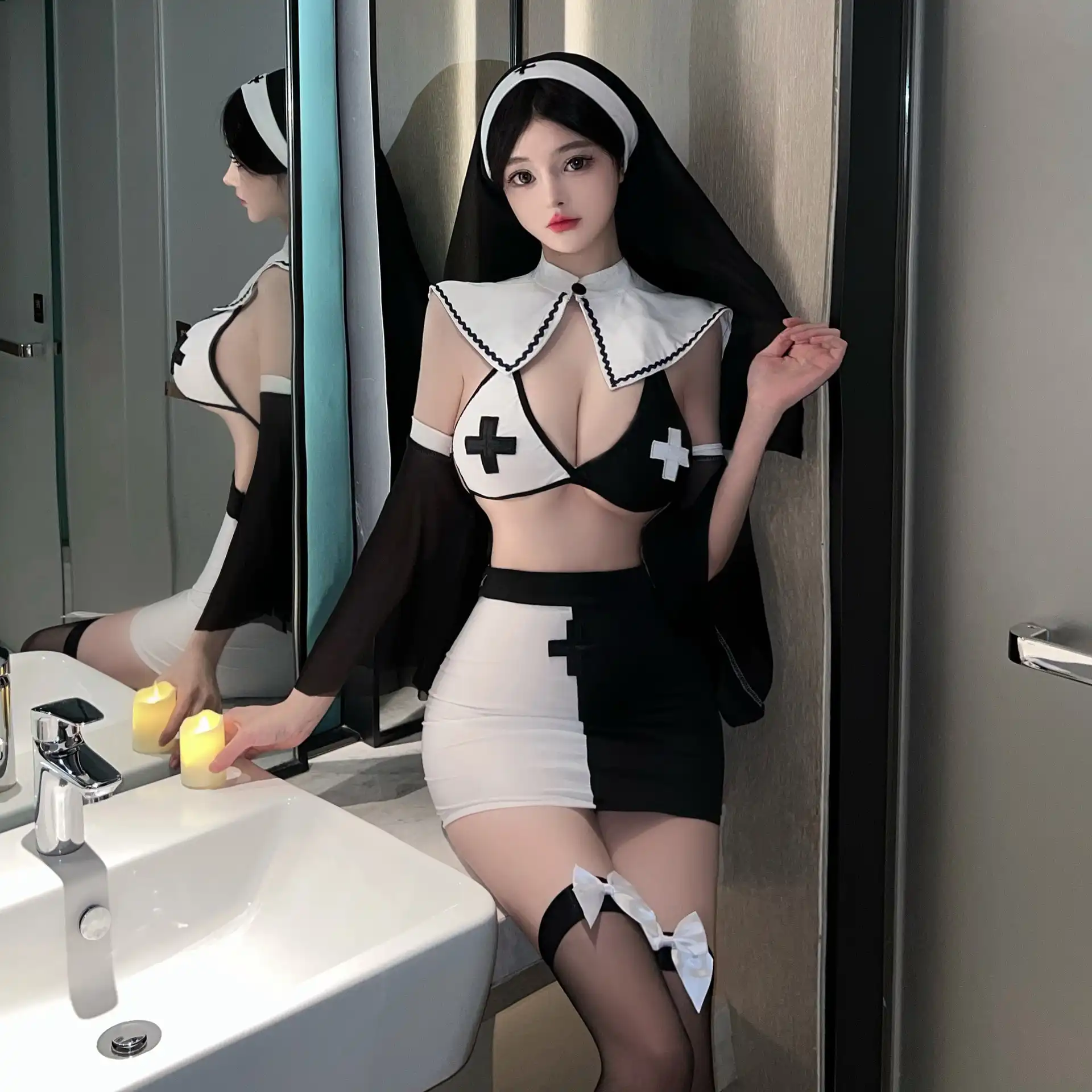 Sexy nun outfit