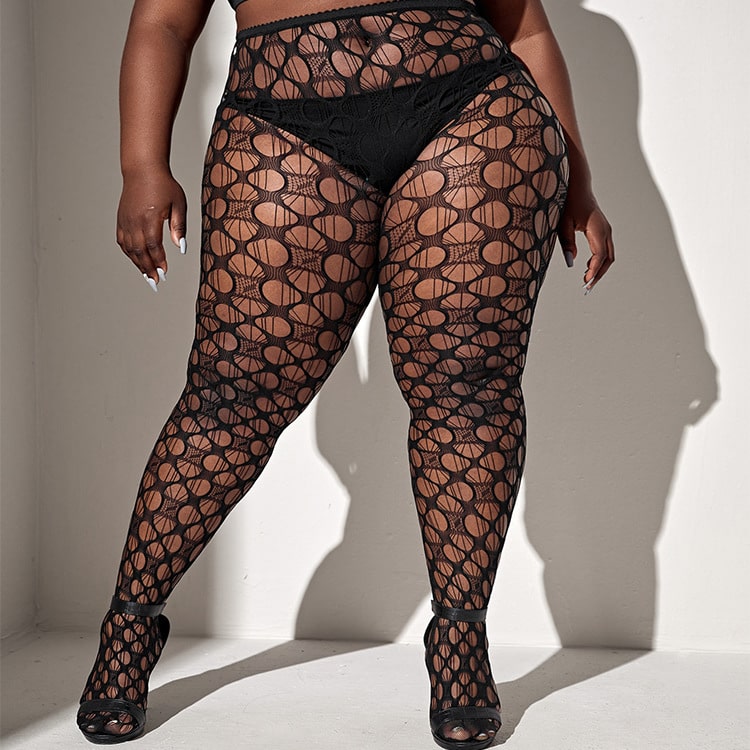 Plus Size Sexy Fishnet Hosiery