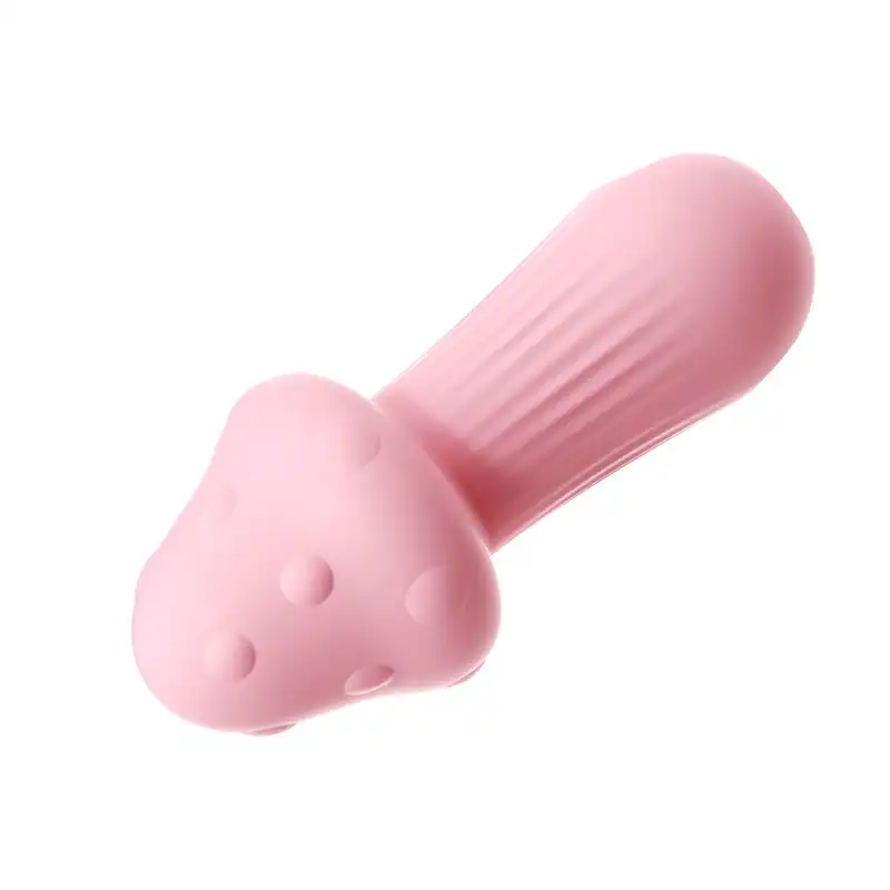 Pink mushroom vibrator with app control