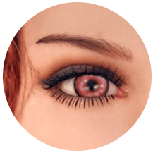 Red eyes sex doll
