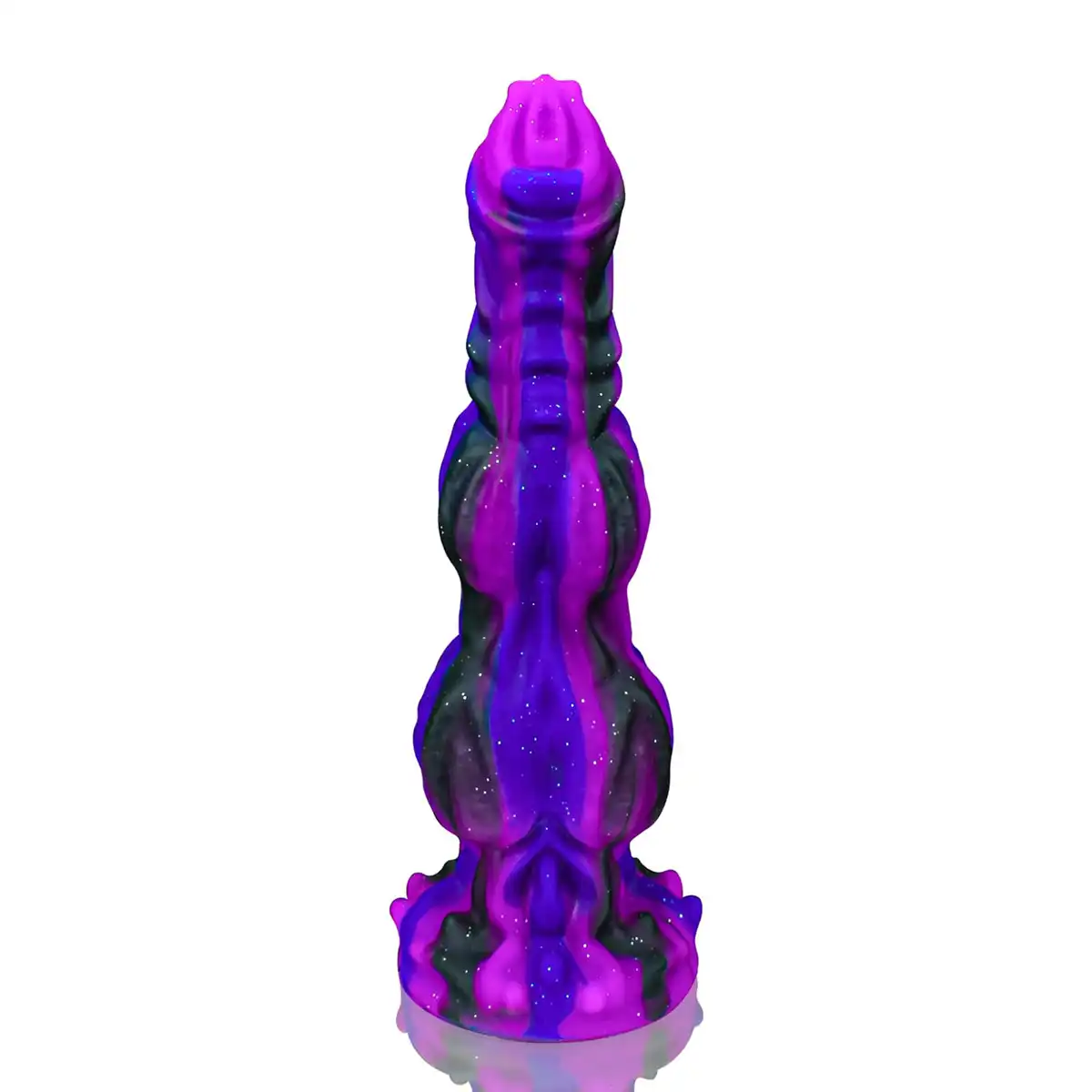 Starry vertical stripe dog dildo