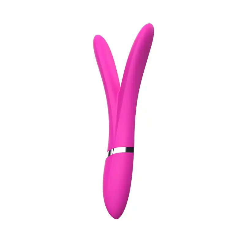 Pink Y-type vibrating stick rechargeable