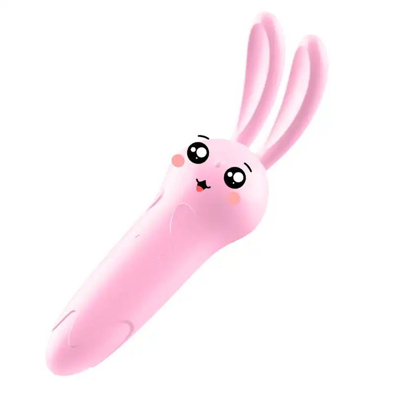 Pink silent rabbit ear vibrator for women