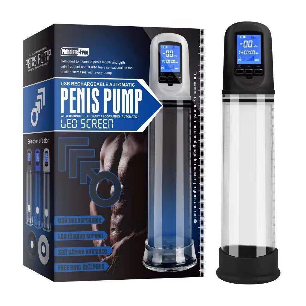 USB Rechargeable Automatic Penis Pump with LED