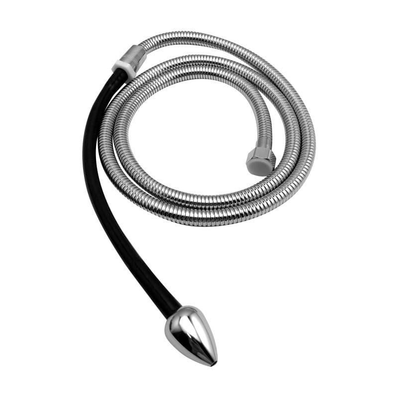 Butt plg enemas with metal tube